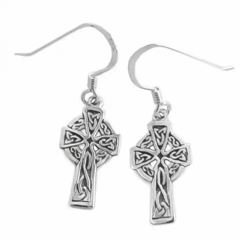 Celtic kors örhängen i silver