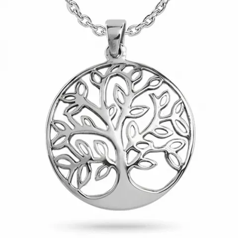 Livets träd halsband i silver med hängen i silver