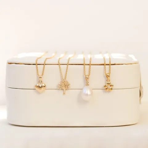 livets träd diamant hängen i 8 carat guld 0,0025 ct