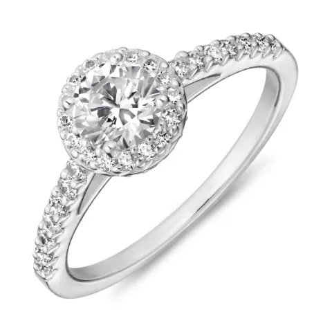 zirkon ring i silver