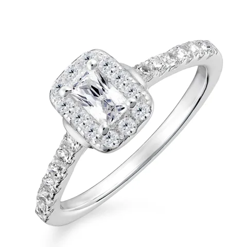 zirkon ring i silver