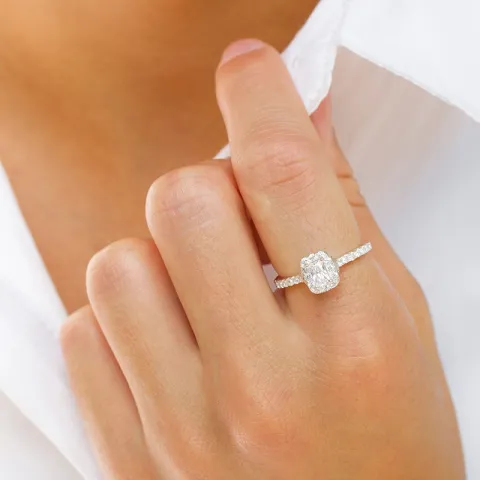 zirkon ring i silver