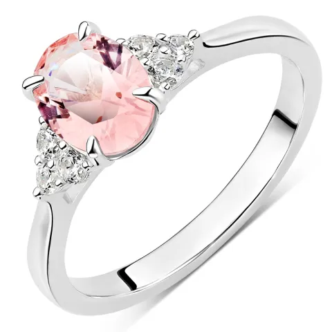 rosa ring i silver