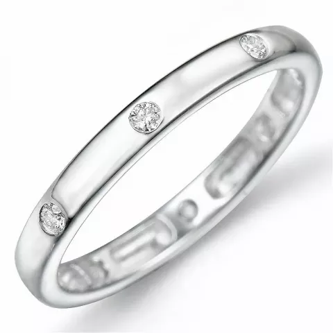 diamant ring i 9 karat vitguld 0,12 ct