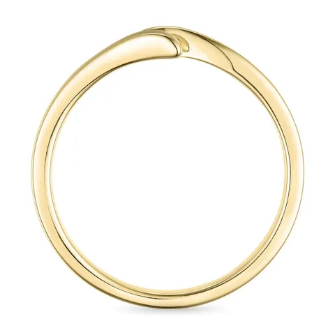 Smaragd ring i 9 karat guld 0,02 ct