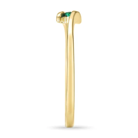 Smaragd ring i 9 karat guld 0,02 ct