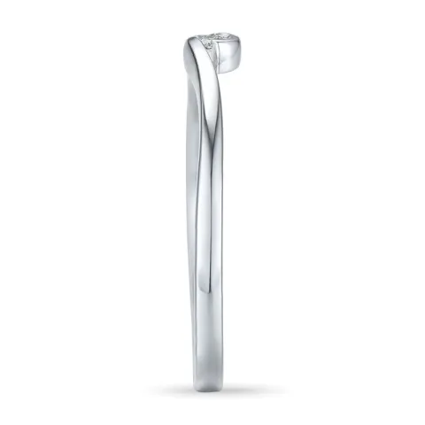 diamant ring i 9 karat vitguld 0,02 ct