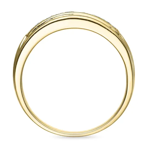 Diamant ring i 9 karat guld 0,07 ct
