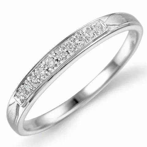 Diamant ring i 9 karat vitguld 0,07 ct