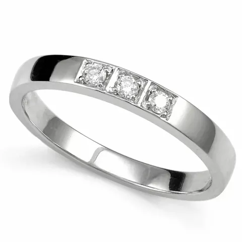 Kollektionsprov diamant alliancring i 9 karat vitguld 0,09 ct