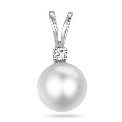 pärla diamantberlocker i 9 carat guld 0,02 ct