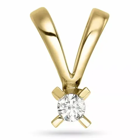 diamant solitärberlock i 9 carat guld 0,05 ct