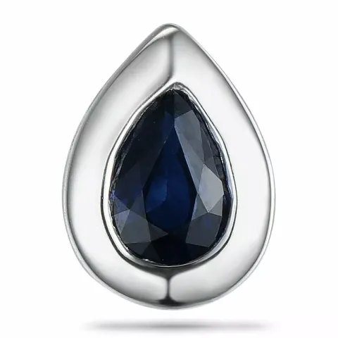 Safir hängen i 9 carat vitguld 0,55 ct