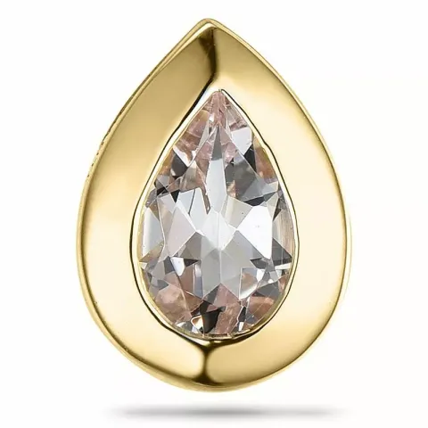 Morganit hängen i 9 carat guld 0,35 ct