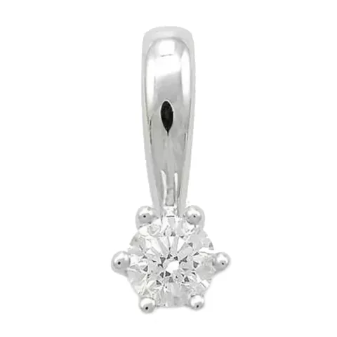 diamant hängen i 9 carat vitguld 0,10 ct