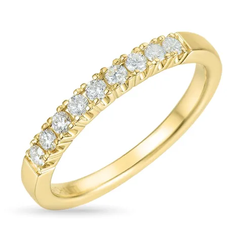 diamant alliancring i 14  karat guld 0,23 ct