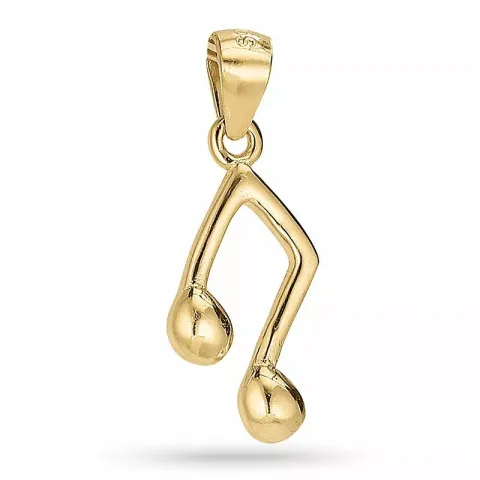 nod hängen i förgyllt silver