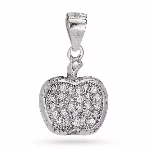 Kollektionsprov äpple zirkon hängen i silver