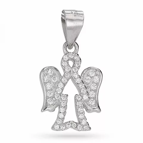 Kollektionsprov ängel zirkon hängen i silver