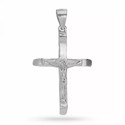 Kollektionsprov kors med jesus hängen i silver