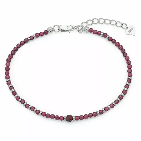 armband med granat og hematite.