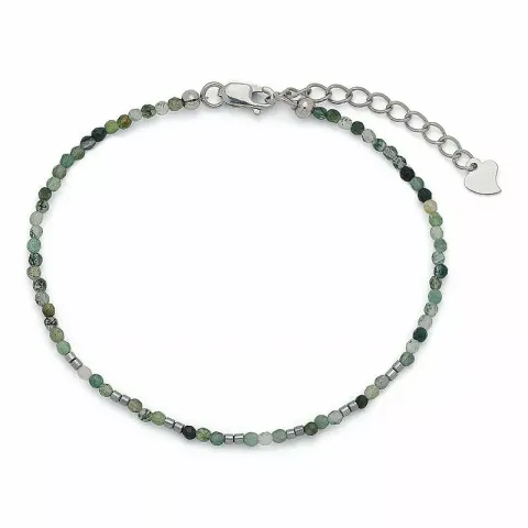 Elegant sten armband med agat og hematite.