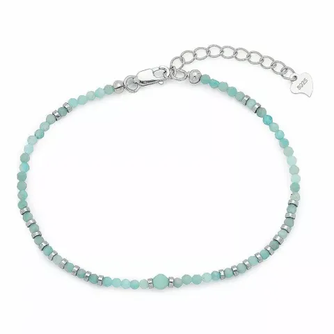 Armband med amazonit og hematite.