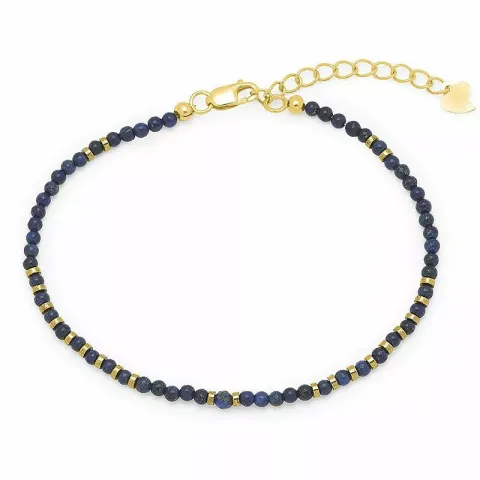 sten armband med lapis og hematite.