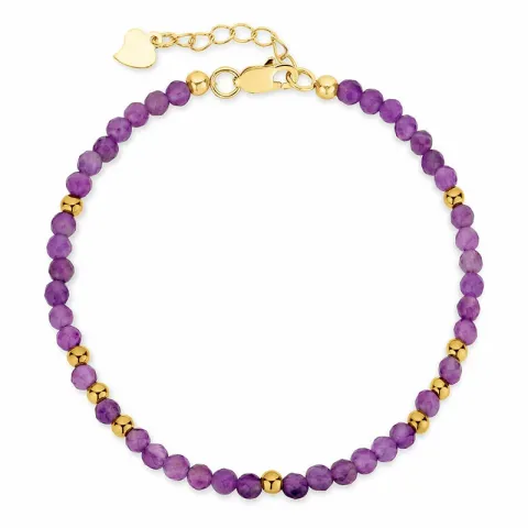 lila armband med ametist