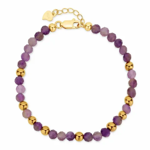 lila armband med ametist