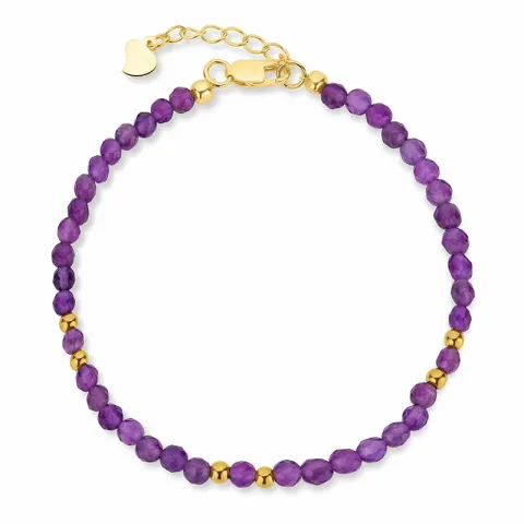 lila armband med ametist