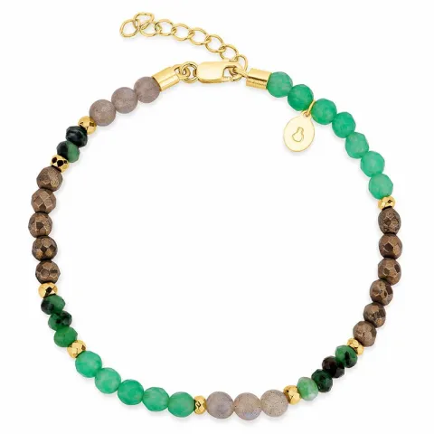 multifärgade armband med sten
