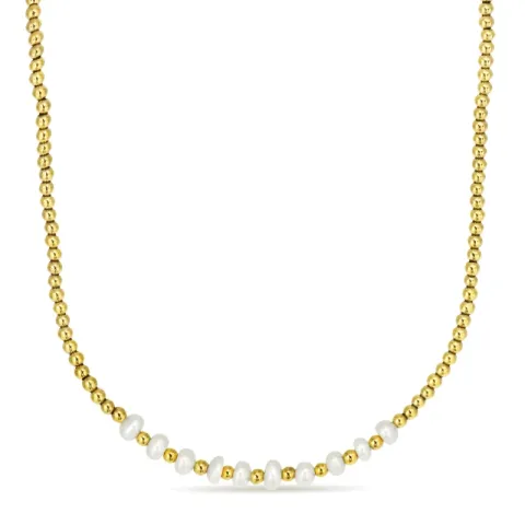 Kollektionsprov hematite halsband med sötvattenspärlor
