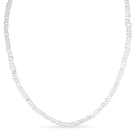 3 mm halsband med sötvattenspärlor