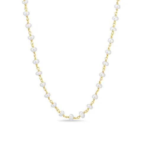 4,5 mm halsband med sötvattenspärlor