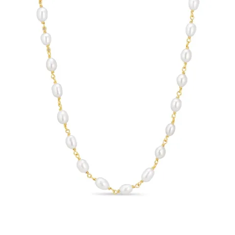4,5 mm halsband med sötvattenspärlor
