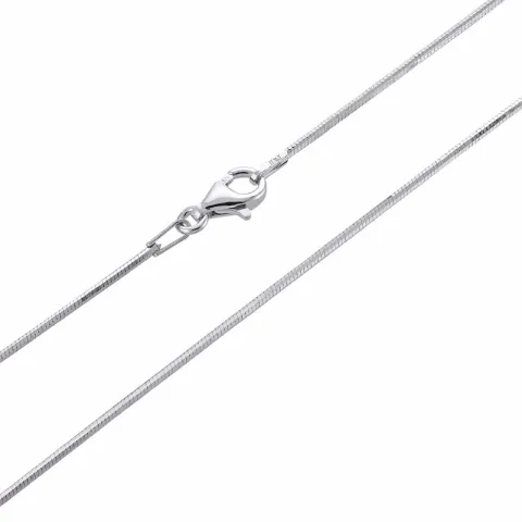 Ormhalskedja i rhodinerat silver 45 cm x 1,2 mm