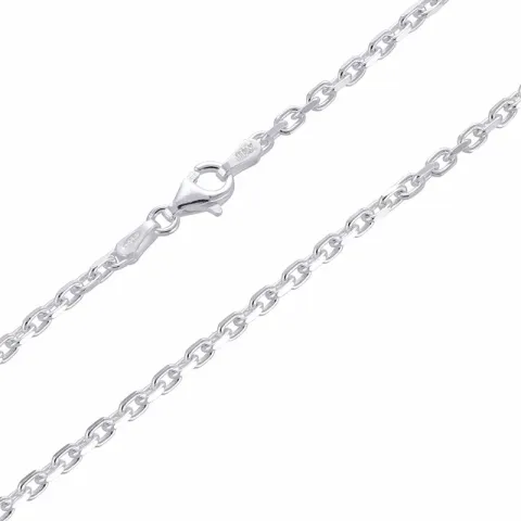 kort ankerhalskedja i silver 38 cm x 2,5 mm