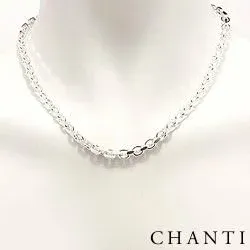 ankerhalskedja i silver 45 cm x 5,6 mm