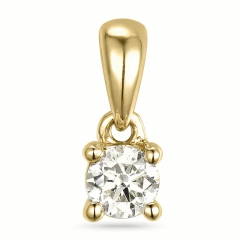 0,20 ct lab grown diamant solitärberlock i 9 carat guld 0,20 ct