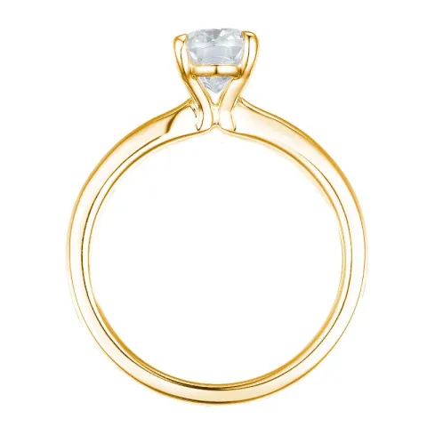 lab grown diamant solitärring i 14  karat guld 1,0 ct