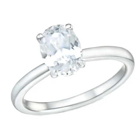 lab grown diamant solitärring i 14  karat vitguld 1,0 ct