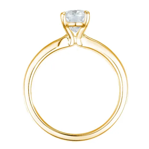 lab grown diamant solitärring i 14  karat guld 2,0 ct