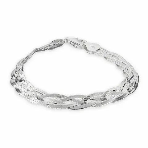 vridet armband i silver  x 7,0 mm