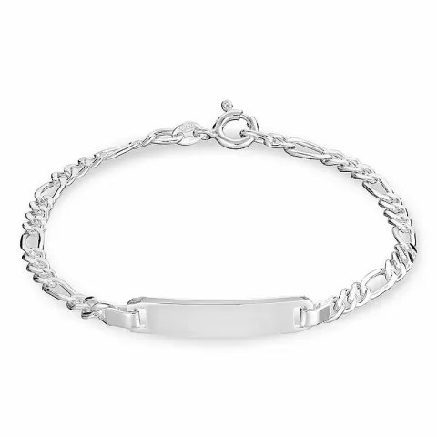 figaroarmband i silver x 6,3 mm
