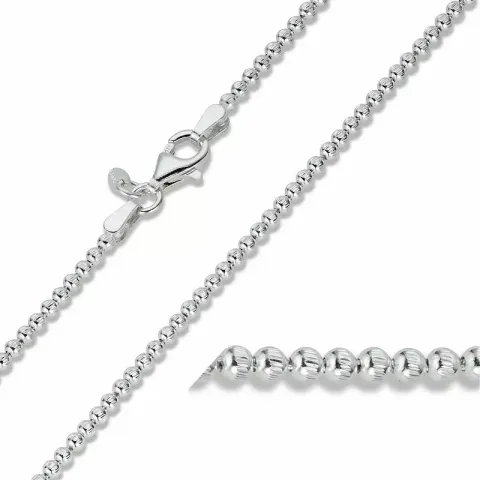 kula halsband i silver  x 2 mm