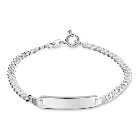 figaroarmband i silver x 6 mm