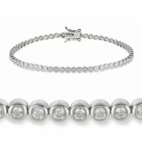 Kollektionsprov tennisarmband i silver x 3,2 mm