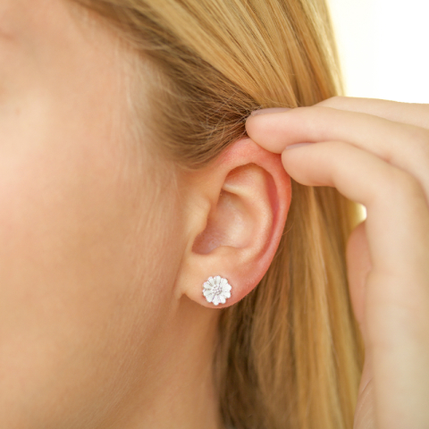 prästkrage örhängen i silver - Maggie