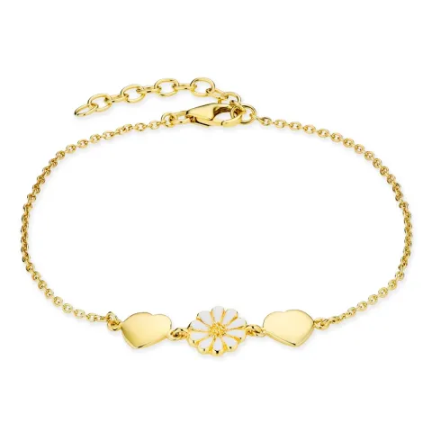 prästkrage armband i förgyllt silver